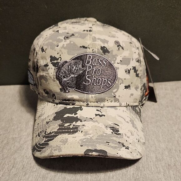 NASCAR Stuart Haas Bass Pro Shop 14 Tony Stewart Grey Camo Hat - New - Picture 1 of 9